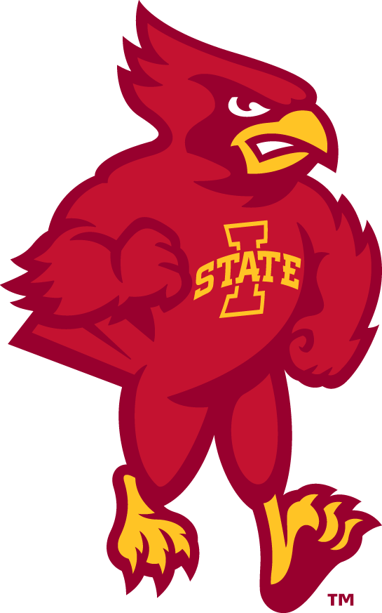 Iowa State Cyclones 2008-Pres Mascot Logo iron on paper